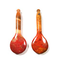 HY High Quality Natural Double Anti Aging Therapy Mookaite jasper Guasha Spoon Tools for Face Massage