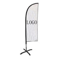 Factory Direct High Quality Custom Digital Printed Beach Flag Good Quality Outdoor Aluminum Feather Banner Display Accessories