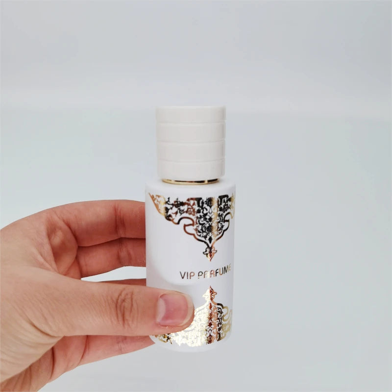 50ml White Empty Cosmetic Packing Color Coated Fragrance Rectangular Red Glass Perfume Spray Bottle
