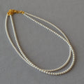 Fine Jewelry Brass French Pearl and Gold Necklace Freshwater Minimalist Pearls Choker Necklaces Price for Single