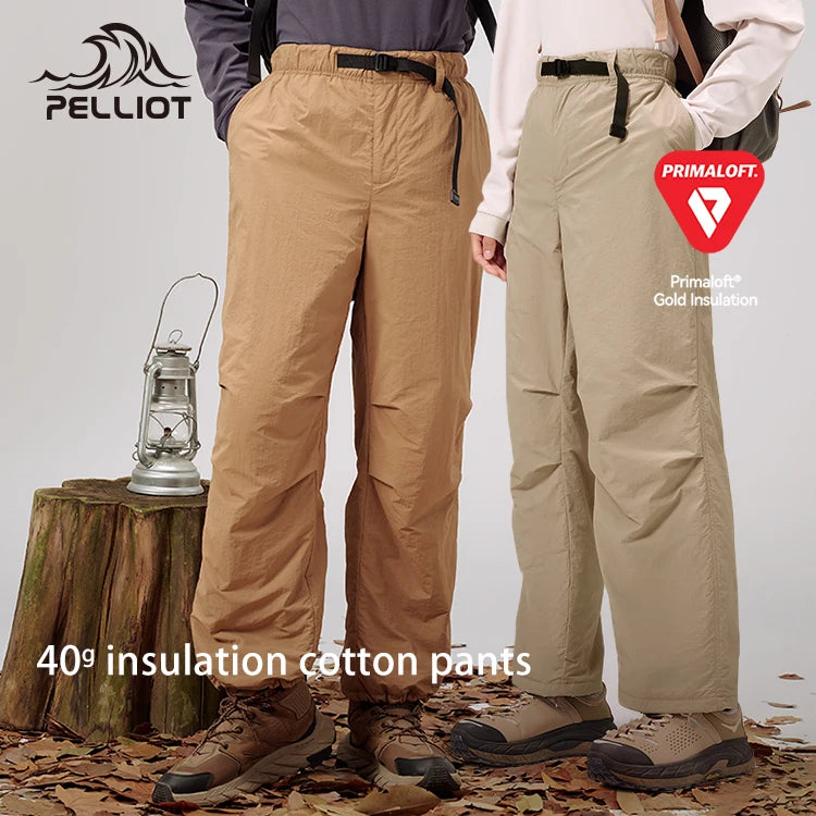 Mountain Series PELLIOT Primaloft Gold Label P Cotton Pants Winter Outdoor Primaloft Insulation 40g Unisex Cotton Pants Hiking