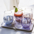 Transparent Blue Sterry Sky Borosilicate Glass Cup European Style Purple Pink Best Quality Cup