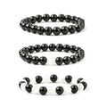 4Mm 6Mm 8Mm 10Mm Tourmaline Healing Bracelet Senelite Black Tourmaline Round Bead Bracelets