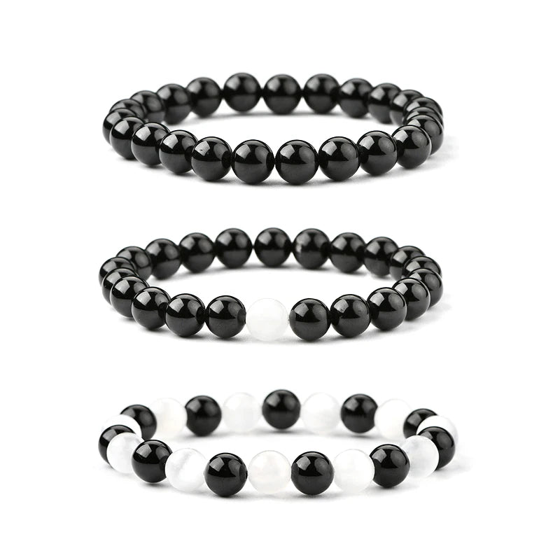 4Mm 6Mm 8Mm 10Mm Tourmaline Healing Bracelet Senelite Black Tourmaline Round Bead Bracelets