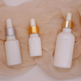 50ml 30ml 20ml White Opal 60 ml Dropper Bottle Glass