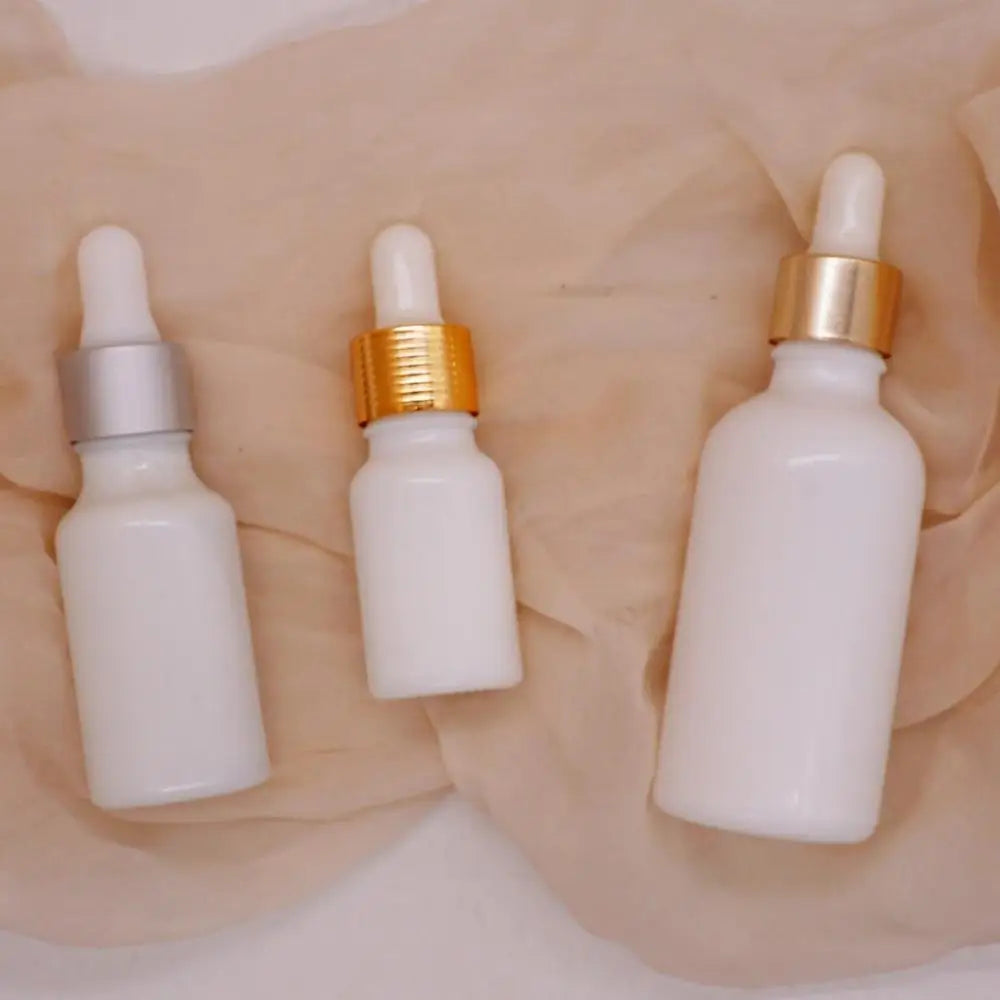 50ml 30ml 20ml White Opal 60 ml Dropper Bottle Glass