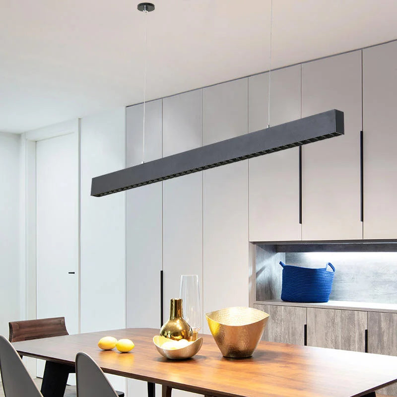 36W LED Linear Pendant Lamp New Design Long Grille Restaurant bar Decoration Chandelier Fashion Office Living Kitchen Chandelier