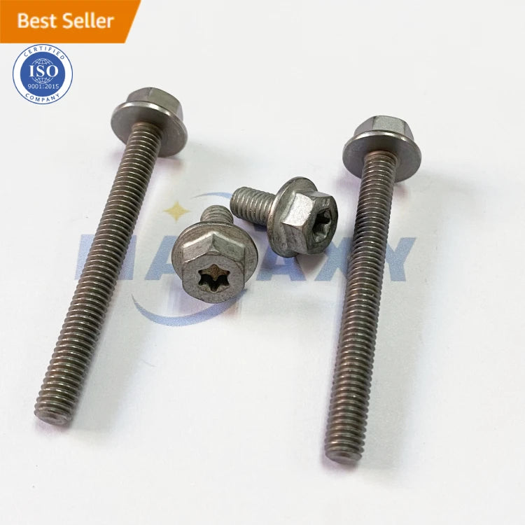MALAXY Torx Metric Stainless Steel Zinc Plated M5 M6 M8 M10 M12 M14 M16 M20 Grade 8.8 Hex Flange Bolts