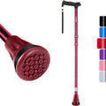 Rehand Adjustable Foldable Aluminum Cane with Crutch Size (78-96cm) for Elderly Use-Multi-Purpose Medical Walking Aid
