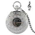 Musical Time Machine Quartz Watch Swan Lake Sky City Movement Pocket Watches