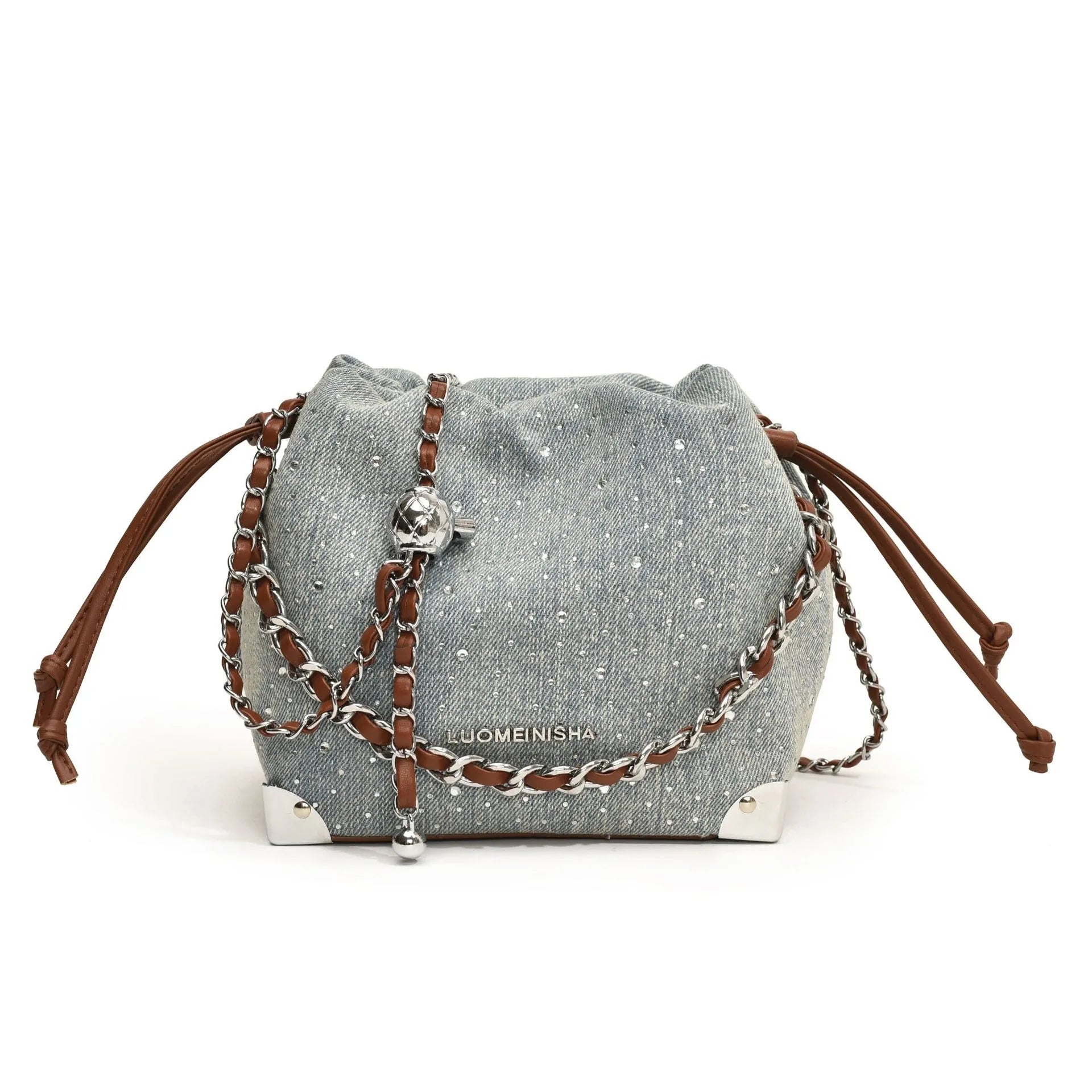New Design Large Capacity Fashion Chain Female Bag High Appearance Level New Womens Bucket Bags  Crossbody Bucket Bag