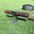 Custom Logo Multifunctional Golf Green Fork Durable Metal with Removable Ball Marker & Cigar Holder Stylish Golf Training Tool