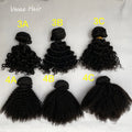 VMAE Wholesale Mongolian Unprocessed Raw Weft Human Hair Bundles Afro Kinky Curly 3A 3B 3C 4A 4B 4C Wave Style Extensions