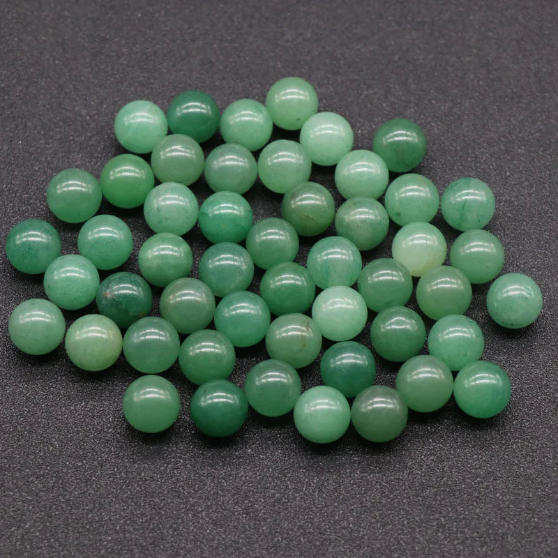 DIY New DIY Natural about 12mm Green Avrnturine Round Loose Beads for Necklace Accessories