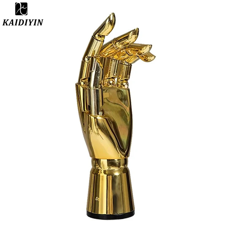 Best Selling Portable Stainless Steel Metal Base Display Racks Eco-Friendly Hand Models Display Stand for Shipping Mall