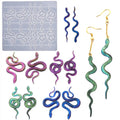 YS DIY Snake Earrings Resin Mold Snake Head Keychain Mold Soft Thick Non-Deformation Washable Extremely Durable Reusable Tooks