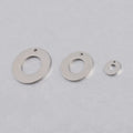 Customized Logo Charm Waterproof 10mm 20mm 25mm Stainless Steel Hollow Engravable Pendant Mirror Polished Fine Pendants Charms
