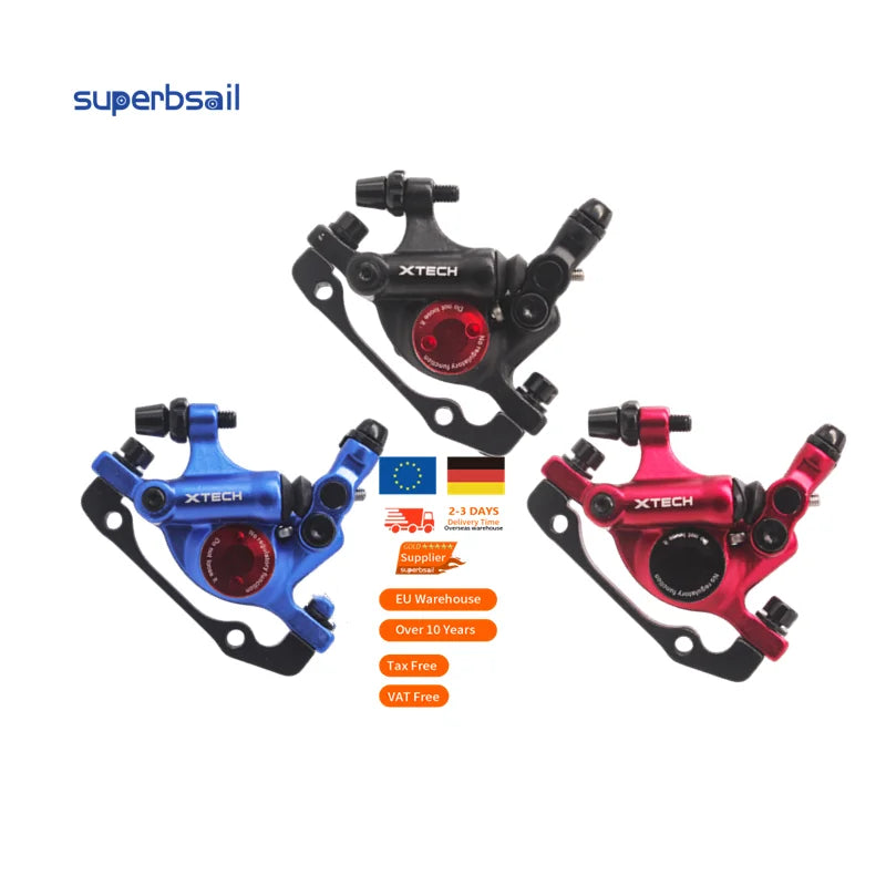 Superbsail EU Warehouse Stock Brake Caliper Hybrid Disc Brakes ZOOM XTECH HB100 MTB Hydraulic Disc Brake Calipers Rear G3 Rotors