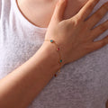 Jewelry Stainless Steel Fine Chain Jewelry Gift Charm Mulit Heart Colorful  Cubic Zirconia Bracelet for Ladies Mother Day Gift