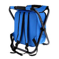 Durable Stainless Steel Folding Camping Chair Stool Insulated Picnic Backpack Cooler Bag Camouflage  for Outdoor Metal