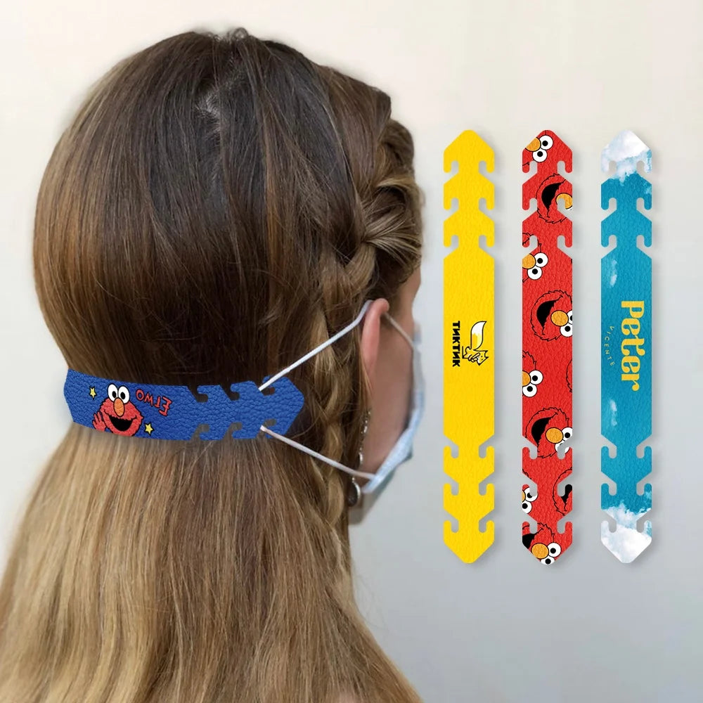 2026 New Customized Fashion Design Reusable Head-wearing  Adjustable Ear Hooks Anti-tightening Extension Ear Protector Strap