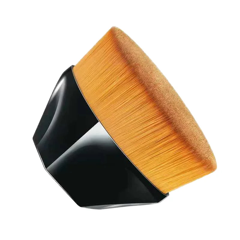 Multifunctional Foundation Makeup Brush for Mixed Liquid Cream & Powder Cosmetics Including Fan Flat Smudge Brushes