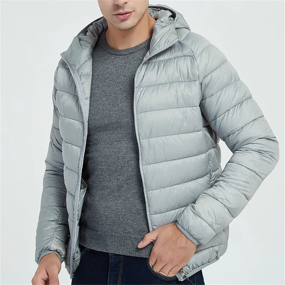 Fashion Style Outdoor Wear Windbreaker Men's Plus Size Puffer  Duck Down Jacket for Man