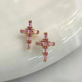 Skull Cross 3D Nail Accessories in Punk Style Super Sparkling Antique Metal Crystal Pearl Internet Famous DIY Decoration