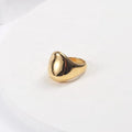 Women Luxury Fashion Design Stainless Steel Geometric Ring