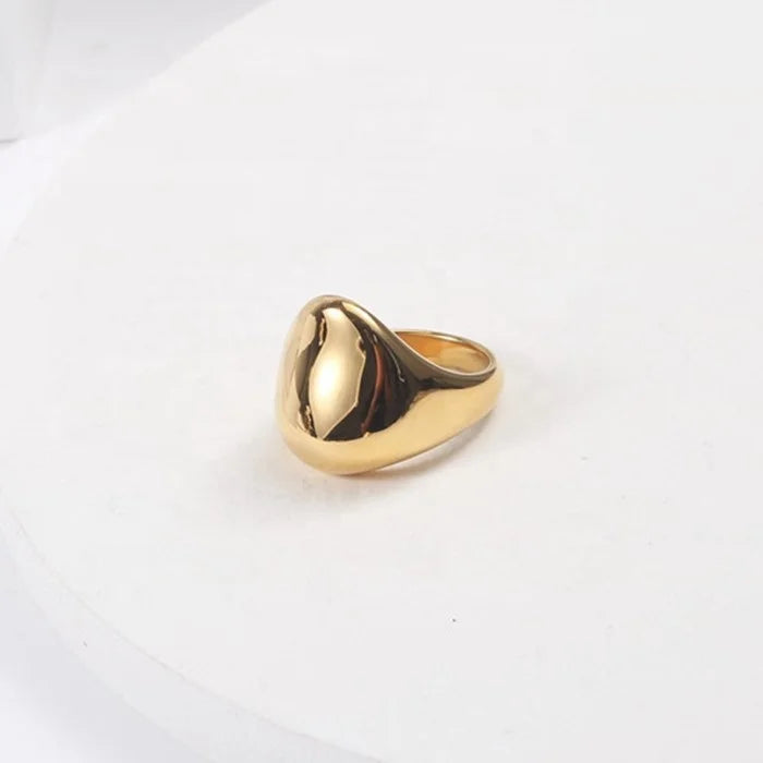 Women Luxury Fashion Design Stainless Steel Geometric Ring