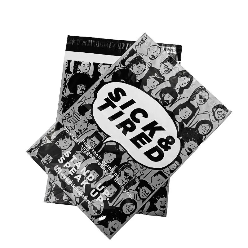 Rongwen Custom Logo Plastic Shipping Bag Envelopes Polymailer Courier Clothing Packaging Branded Polybag Poly Mailer Mailing Bag
