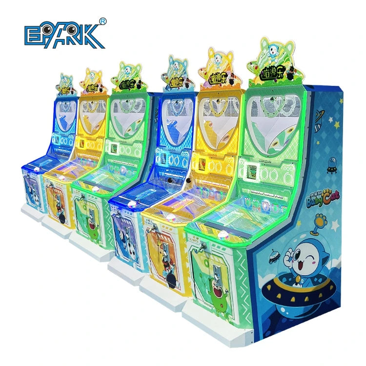 Amusement Park Arcade Game Three Players Kids Pinball Machine Capusle Toy Ticket Redemption Game Machine