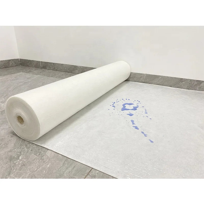New White Self-adhesive Felt Floor Mat Stairway Corridor Anti-paint Decoration Blanket Material Needled Punched Non-woven Fabric