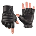 Touchscreen Motorcycle Half Finger Nylon/Cotton/Metallic Fingerless Custom Gloves-Outdoor All Season Use