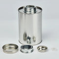 500ML Empty Tinplate Metal Cans with Screw Lid and Valve Custom Logo for Coffee Bean Tea and Beverage Storage