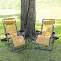 WOQI Beach Sun Lounge Chair Adjustable Zero Gravity Garden Chair for Patio  Folding Aluminum Outdoor Furniture Panel