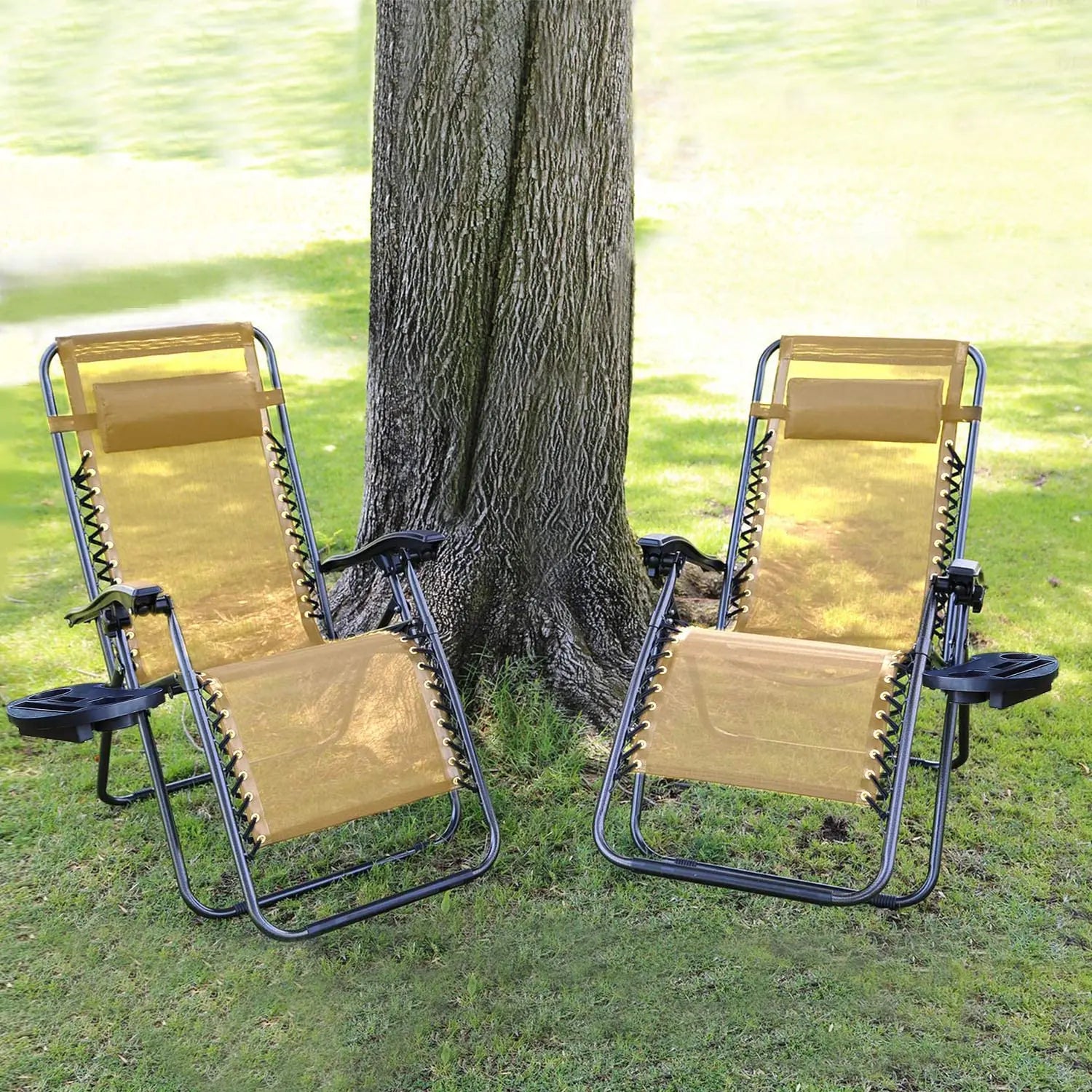 WOQI Beach Sun Lounge Chair Adjustable Zero Gravity Garden Chair for Patio  Folding Aluminum Outdoor Furniture Panel