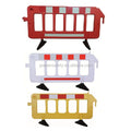 GEELIAN Plastic Road Dividers Site Barricade Red and White Used Crowd Control Plastic Event Barricades