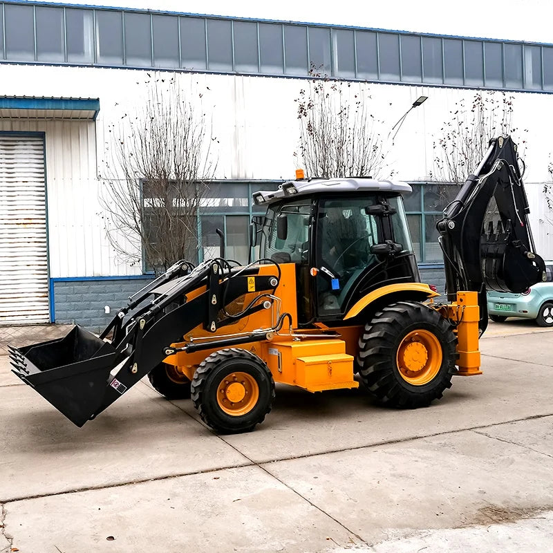 China Manufacturer 4x4 Back Hoe Loader Wheel Mini Excavator Backhoe Loader Price