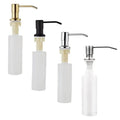 Kitchen Sink Liquid Soap Dispenser Stainless Steel and Plastic Hand Sanitizer Dispenser