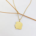 New Fashion Fine Necklace Jewelry Novelty Facing Left Engrave Girl Head Charm Thanksgiving Mother's Day Gift Chain