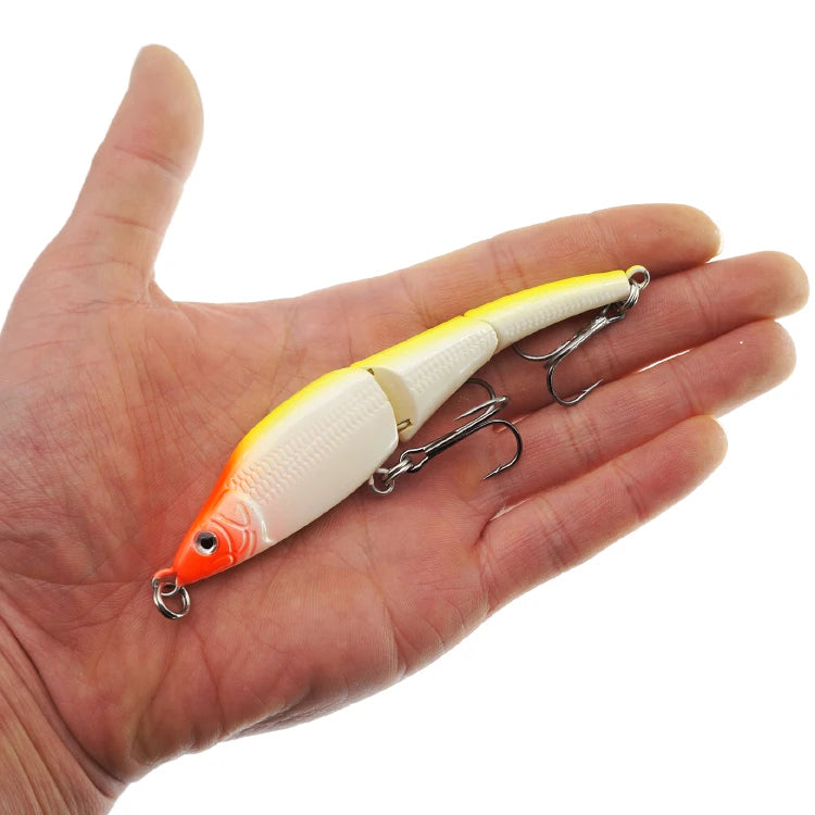 High Quality Fishing Jointed Lure With Triple Hook Multi-section Lure 10cm 4inch 9.5g 0.33oz Jointed Bait