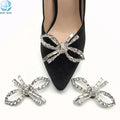 Detachable Shinny Rhinestone Shoe Clips Bows Decorative Accessories for Women Wedding Bridals Shoes Party DIY Fashion Ornament