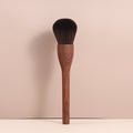Solid Wood Walnut Large Retro Loose Powder Brush Makeup Brush Set Vegan Wood Handle Custom Cosmetics Brush