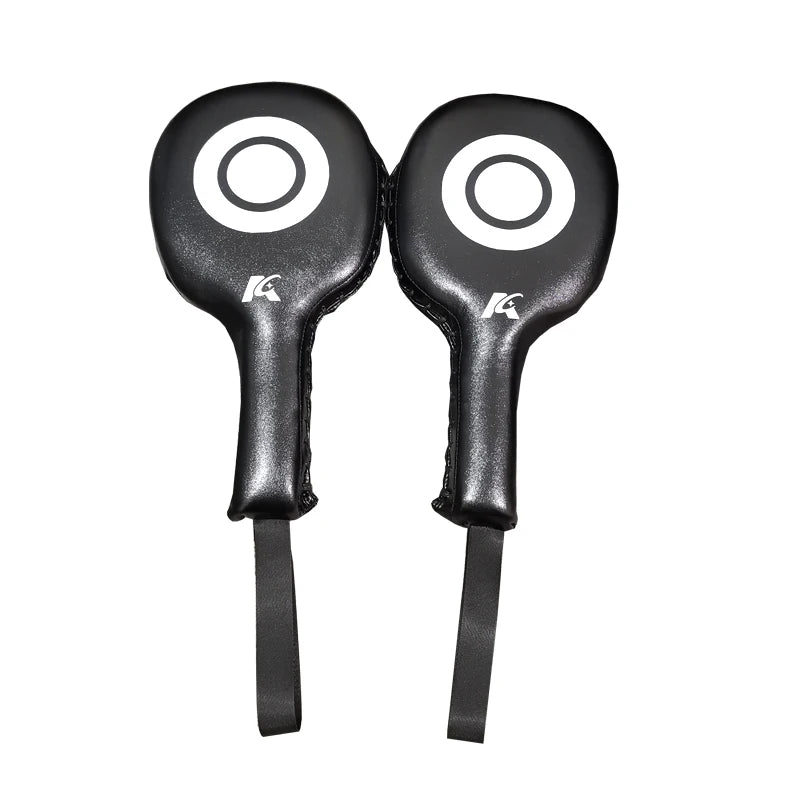 ANGTIAN China Factory Custom logo Leather Punch Training Paddles for Boxing/mma/punching/muay Thai Boxing Target Strike Paddles