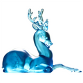Chinese Crystal Liuli Glaze Antique Art Deer Statue Sculpture Diagram Gift Craft