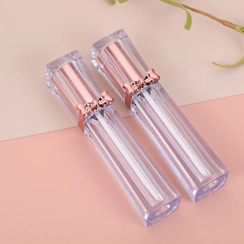 10ml Lip Gloss Containers Empty Round Lip Gloss Tube Makeup Lip Oil Container Plastic Tubes Black Rose Gold