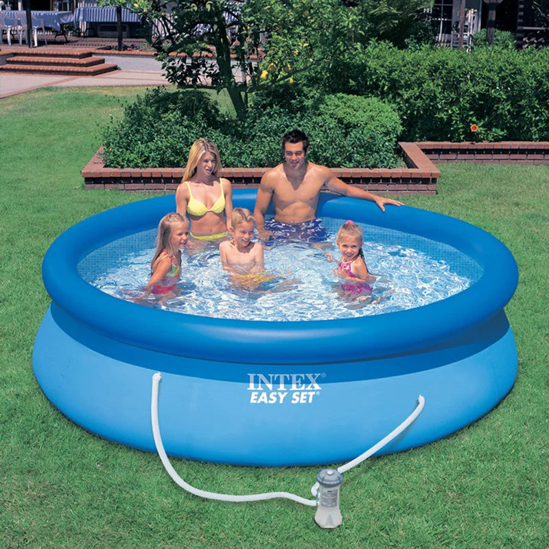 244cm Outdoor Large Family Swimming Pool Inflatable Above Ground Kids Swimming Pool