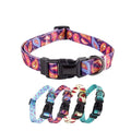 Hot Selling Multicolor Pet  Adjustable Polyester Print Collar for Dogs