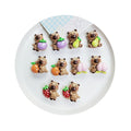 Kawaii Little Strawberry Bear Flatback Resin Cabochons for Kids Clip DIY Hair Ornament Accessories Phone Decoration
